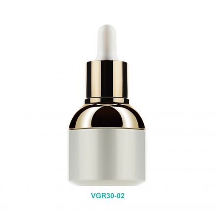 Flacon en verre à compte-gouttes de luxe de 30 ml